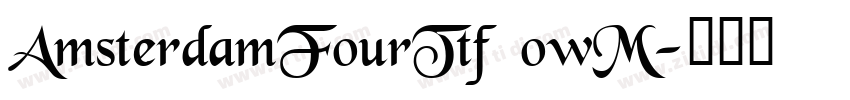 AmsterdamFourTtf owM字体转换